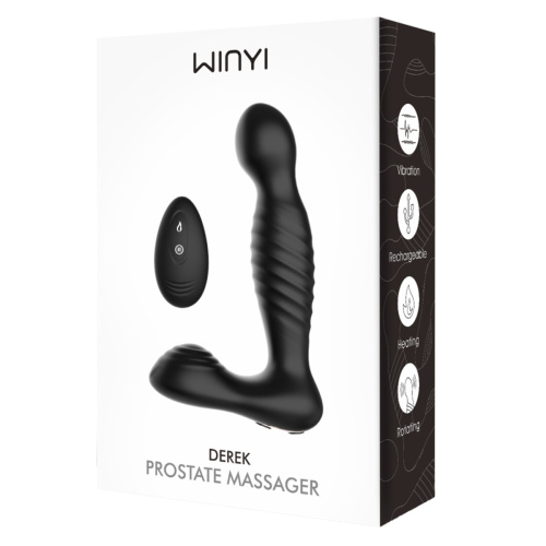 Вибромассажер простаты DEREK черный  фото 3