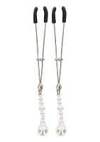 Зажимы на соски Tweezers With Pearls Silver 17270