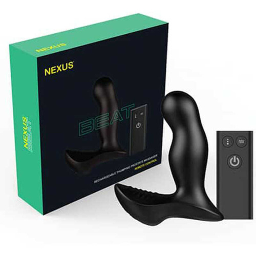 Массажер простаты с дистанционным управлением Nexus Beat, черный