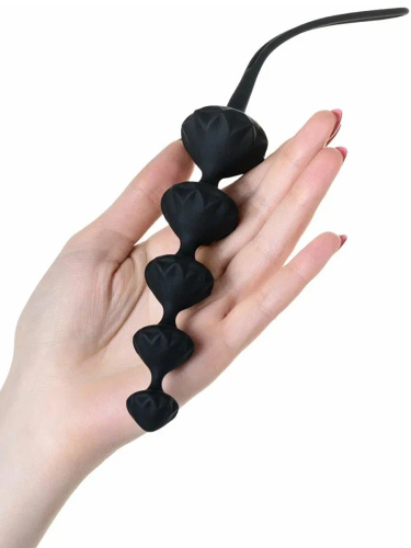 Satisfyer Набор анальных цепочек Beads J01756, черный фото 6