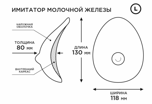Имитатор молочной железы 4 р 704703 RU фото 4
