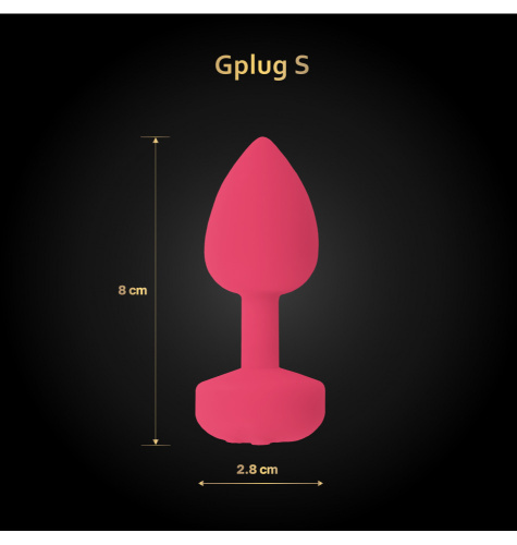 Gvibe Gplug Small - Инновационная маленькая дизайнерская пробка с вибрацией, 8х2.8 см (розовая) фото 8