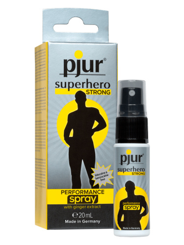 Мужской спрей-пролонгатор  PJUR Superhero STRONG Performance Spray - 20 мл