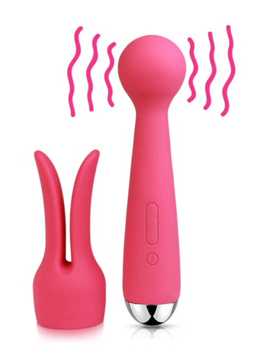 SVAKOM Вибратор из силикона Emma с насадкой 21 см, сливово-красный фото 6