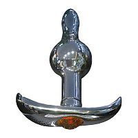 Стальной плаг с красный кристаллом 131 RY 