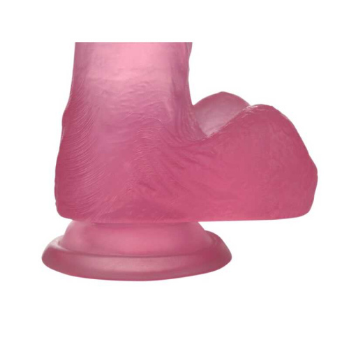 Фаллоимитатор на присоске 6" Jelly Studs Crystal Dildo Small, розовый 3102 LV фото 2