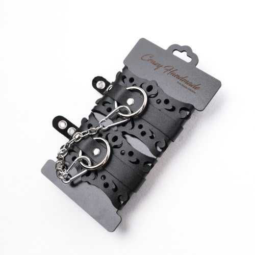 Ажурные наручники с золотой фурнитурой фото 5