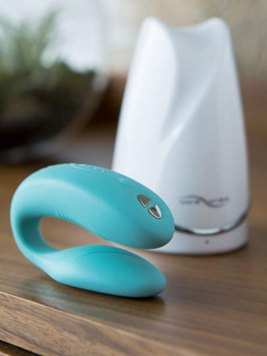 We-Vibe Вибратор для пар из силикона Sync 7.5 cм, голубой фото 12