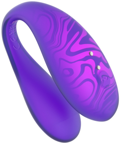 Парный вибромассажер TWIN+,Purpl с пультом дистанционного управления и управлением через приложение.
