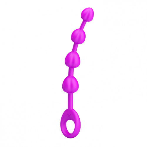 Анальная цепочка из шариков Beeds-4, розовая фото 3