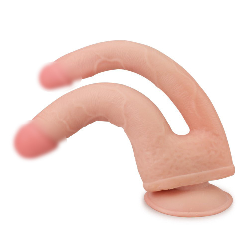 Фаллоимитатор анально-вагинальный на присоске Double Penetration Soft Cock 313001 LV фото 3