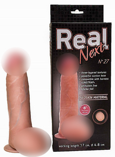 Фаллоимитатор неоскин на присоске REAL Next №27 562703 RU фото 2