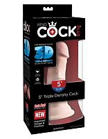 5725-21 PD / Фаллоимитатор на присоске King Cock Plus 5 Triple Density Cock - Flesh