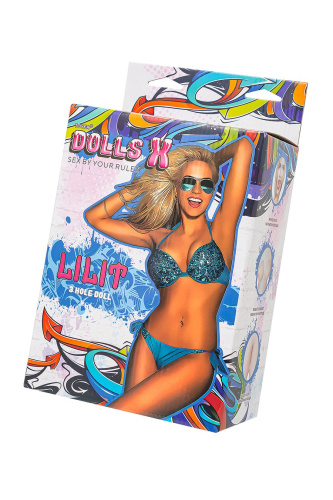 Кукла надувная  Lilit, блондинка, с тремя отверстиями, 150 см