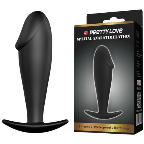 Анальный плаг с имитацией головки пениса фото 2