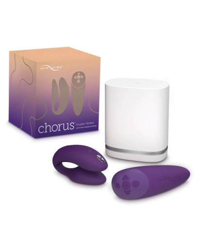 We-Vibe Вибратор для пар из силикона Chorus с пультом ДУ, purple фото 15
