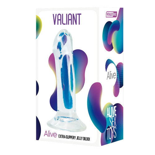 20720 / Фаллоимитатор на присоске Valiant Jelly Dildo прозрачный