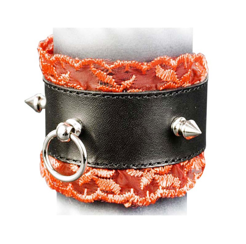 Запястник "Готика-1", подшитый, черно-красный