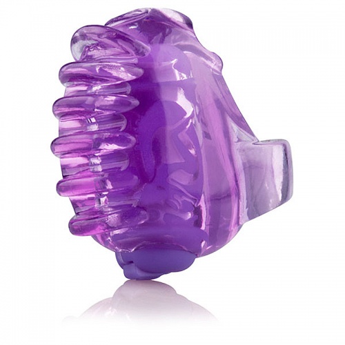 Пурпурный прозрачный стимулятор на палец фото 2
