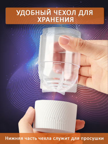 Tenga Мастурбатор Spinner Hexa 02, оранжевый/прозрачный фото 6