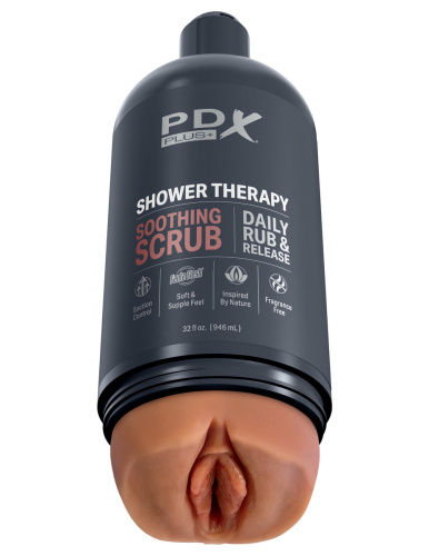 RD62222 / Мастурбатор Shower Therapy, Soothing Scrub - Tan фото 3