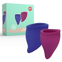 Набор менструальных чаш "Fun Cup Explore Kit", фиолетовый