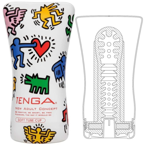 Мастурбатор Tenga Keith Haring Soft Case Cup фото 2