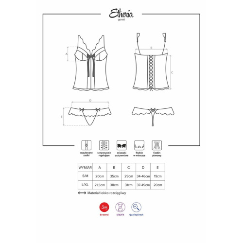 Корсет и трусики Etheria S/M фото 4