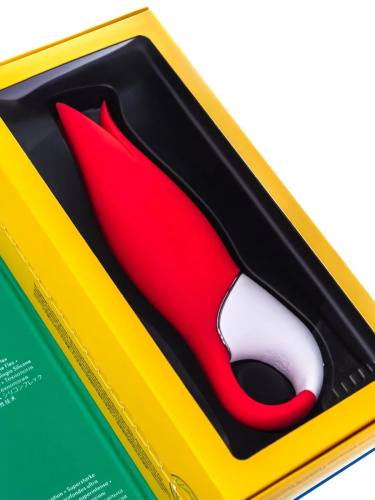 Satisfyer Вибратор Power Flower с лепестками 18.8 см, красный фото 8