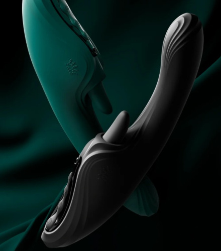 Вибратор Ares G-Spot Rabbit с функцией нагрева,черный фото 7