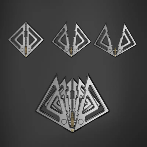 Дизайнерские зажимы на соски с подвеской LOCKINK  012-B-ZH фото 6