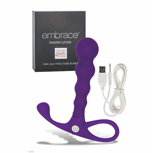 Перезаряжаемый вибро-стимулятор "Tapered Probe", фиолетовый фото 2