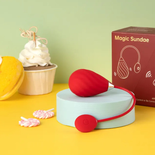MAGIC Виброяйцо SUNDAE красное 861140 фото 6