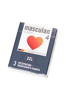 Презервативы Masculan XXL, латекс, увеличенного размера,3 шт