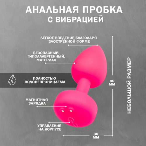 Набор анальная пробка и вибро-кольцо на палец «Gvibe Gkit» фото 5