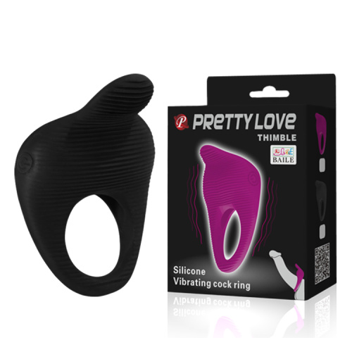 Эрекционное кольцо Vibrating Ring со стимулятором клитора фото 2