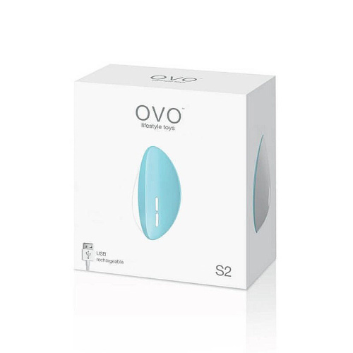 Клиторальный стимулятор S2-11 OVO голубой фото 5