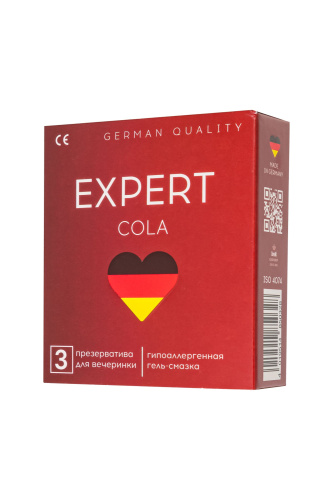 Презервативы Еxpert «Cola», 3 штуки, 401-0328