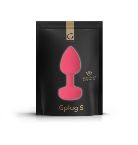 Gvibe Gplug Small - Инновационная маленькая дизайнерская пробка с вибрацией, 8х2.8 см (розовая) фото 9