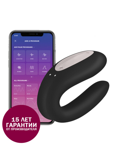 Satisfyer Вибратор для пар Double Joy (J2008-16), black