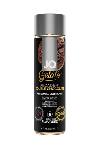 Вкусовой лубрикант "Яркий вкус двойного шоколада" / Gelato Decadent Double Chocolate 4oz - 120 мл.
