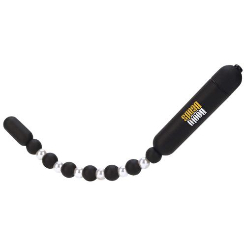 Анальная вибро-цепочка, черная, "Mega Booty Beads Black" фото 5