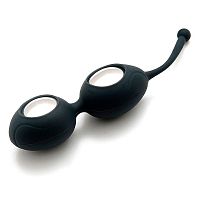 Вагинальные шарики со смещенным центром тяжести  " Silicone Ben Wa Balls " черные