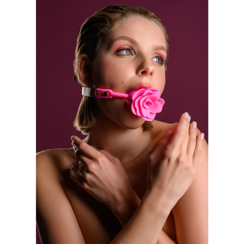 Кляп силиконовый Розочка Taboom Rose Ball Gag, розовый 17404