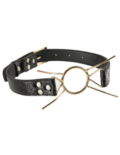 Кляп-рамка Deluxe Spider Gag черный с золотом 3995-27 PD