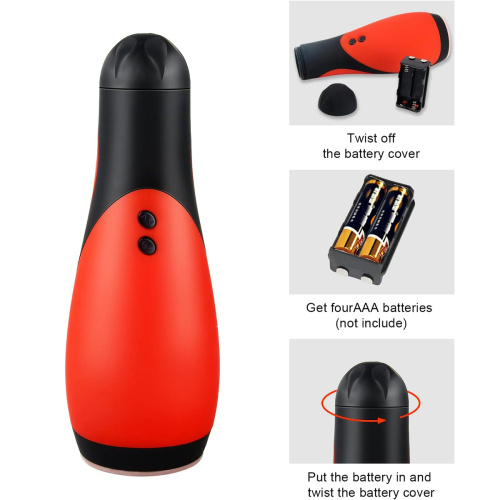 Мастурбатор с вибрацией белый T34-0702  фото 6