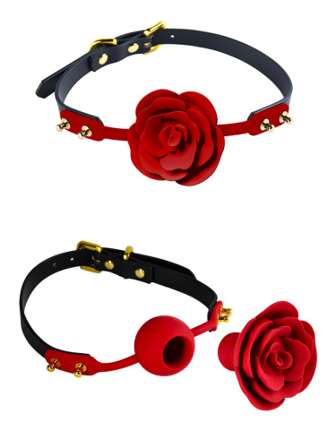 Кляп Дизайнерская коллекция Rose ball gag Zalo фото 10