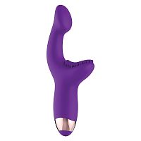 AE-WF-7051-2 / G-SPOT PLEASER Стимулятор зоны G с клиторальной щеточкой