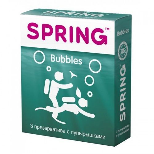 Презервативы Spring Bubbles - с пупырышками, №3