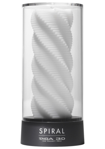 Tenga 3D Мастурбатор Spiral (TNH-001), белый/черный